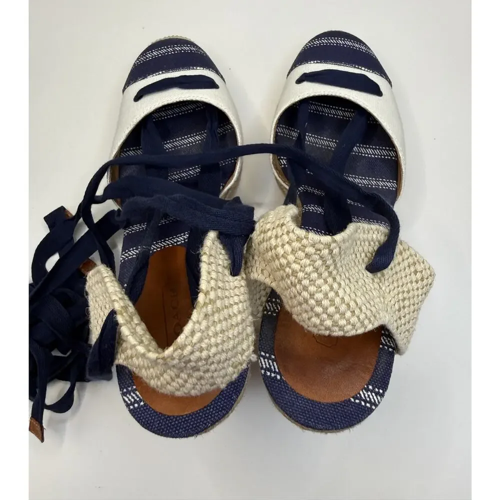 Coach espadrilles wedge heels, Balance model, Sz 8 1/2